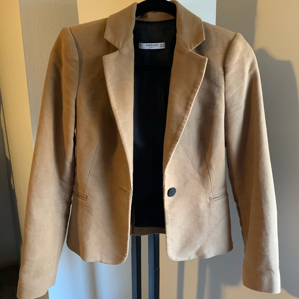 Blazer with elbow patches